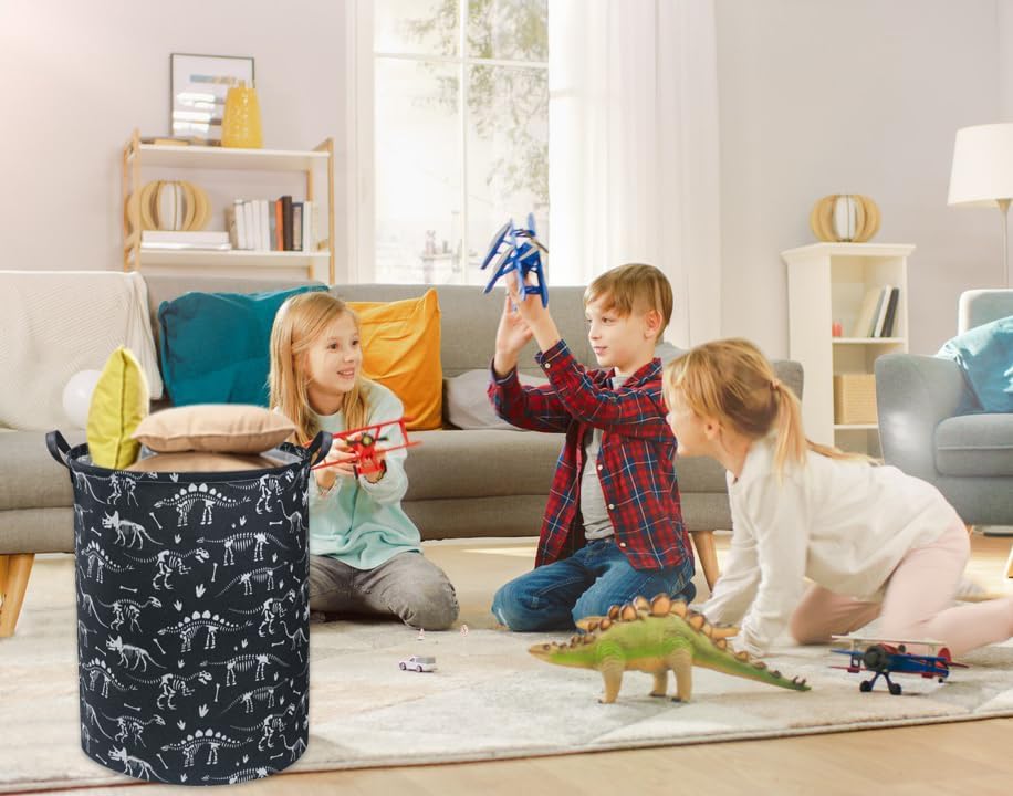 Dinosaur Kids Laundry Basket Kids Laundry Hamper Baby Nursery Hamper - Image 2