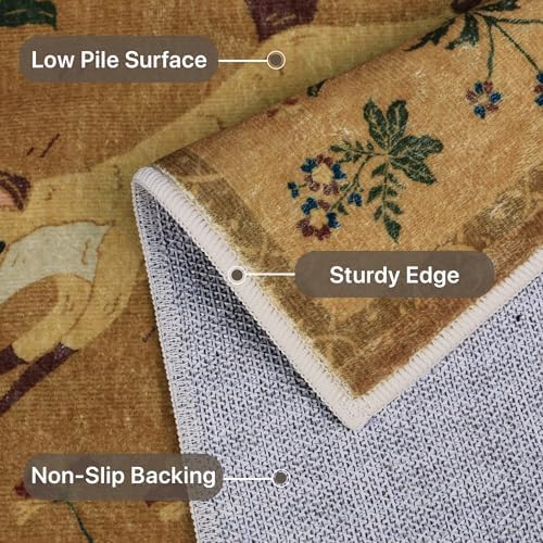 BESBLEE 5X7 Area Rug for Bedroom, Washable Animal Non Slip - Image 7