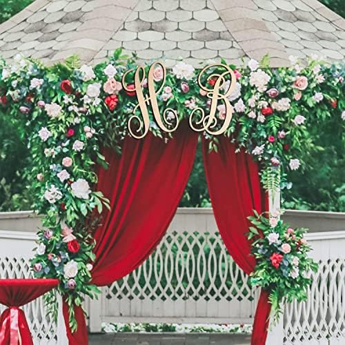 Cursive Wooden Letters H for Wall Decor Large Wood Monogram Letters 14 Inch - Image 5