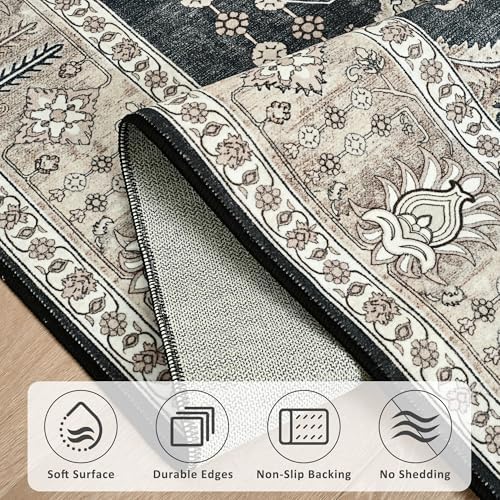 Maxsoft 6x9 Black Gold Large Area Rugs - Image 6