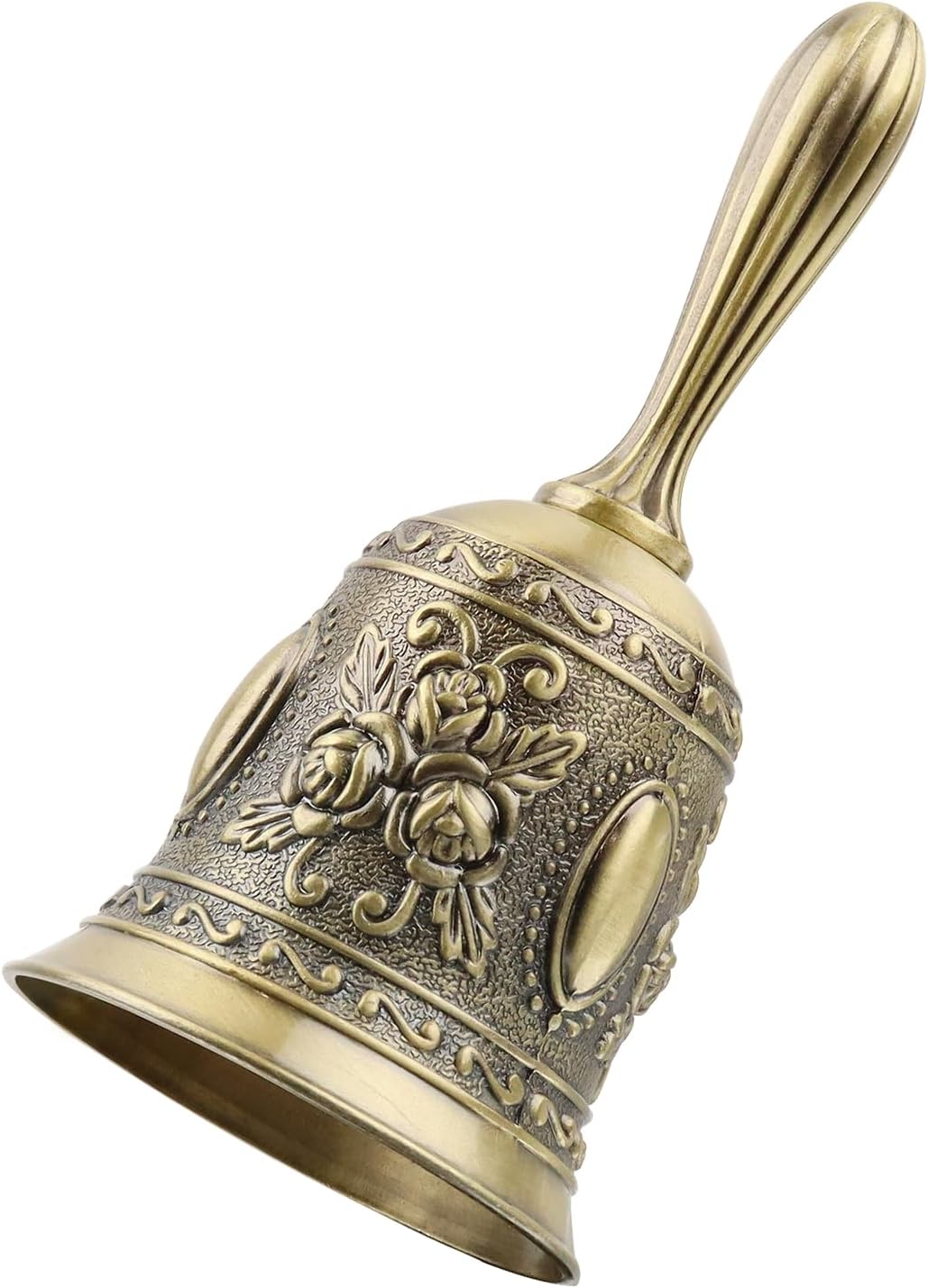 1 Pack Hand Held Bell, Metail Dinner Bell Wedding Bells, Service Bell Call, Vintage Bell