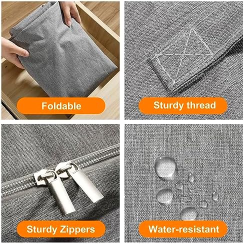 3 Pack 85L Comforter Storage Bags, Extra Large Bedding Storage Bags - Image 3