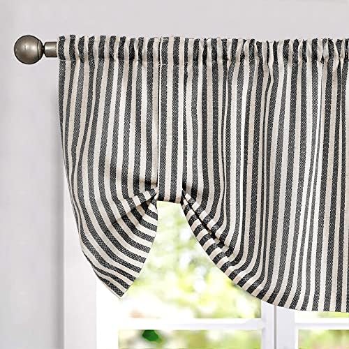 jinchan Linen Boxter Stripe Valances by JINCHAN