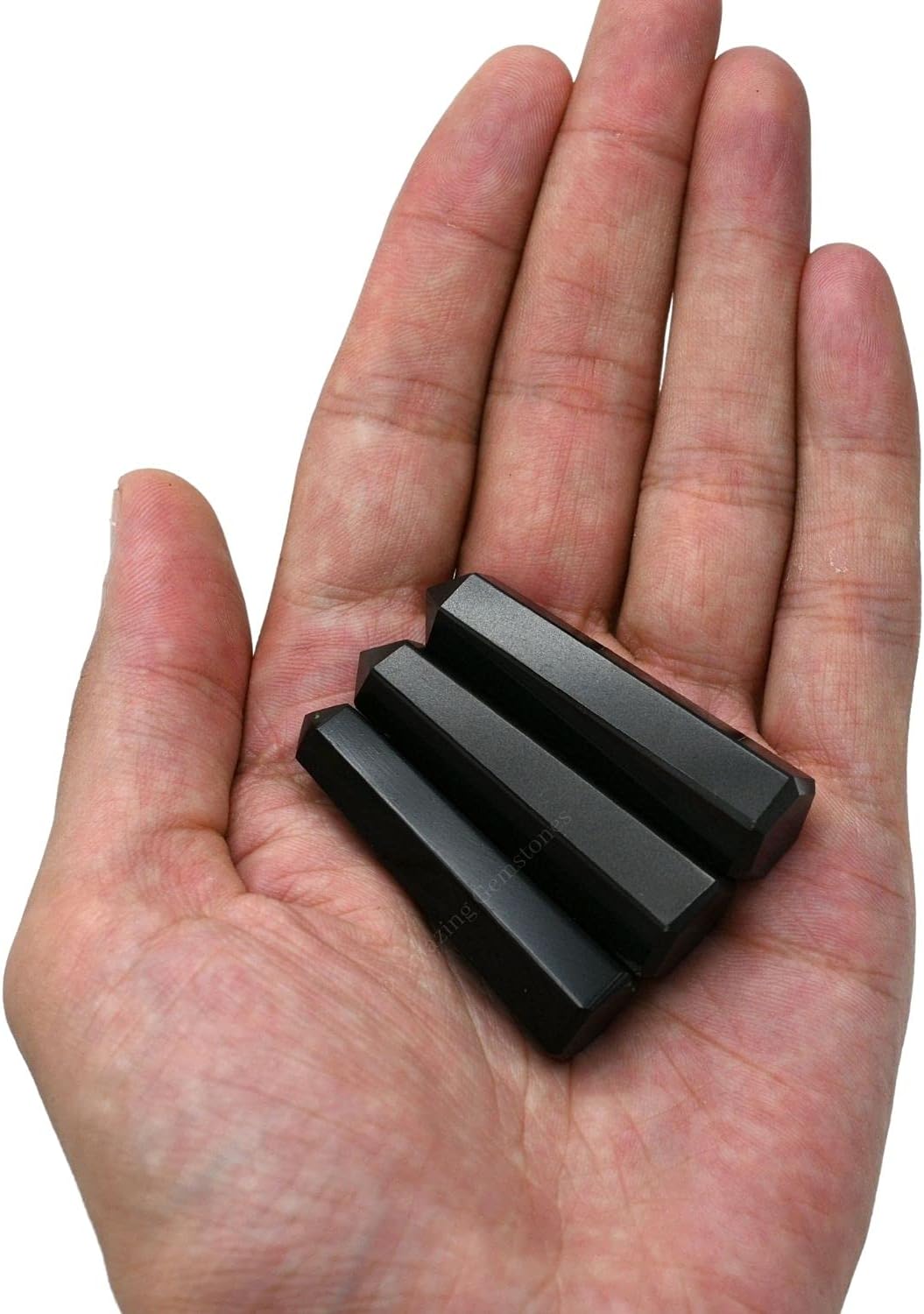 Amazing Gemstone Black Obsidian Crystal Towers ~ Natural Healing Crystal Point Obelisk for Reiki Healing and Crystal Grid (2" to 3" Inch)