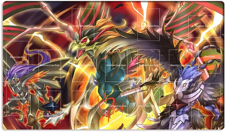 New Mlikemat Playmat Blackwing TCG CCG OCG Trading Card Game Mat with Zones + Free Bag (ZD039-975-A)