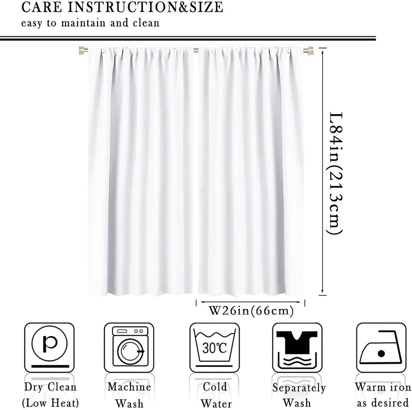 Kids Dinosaur Curtains for Boy Girl Bedroom Decor Cartoon Dino Colorful Cute Funny Animal Wildlife Printed Blackout Rod Pocket Window Drapes for Baby Nursery Playroom Living Room W26xL84in 2 Panels