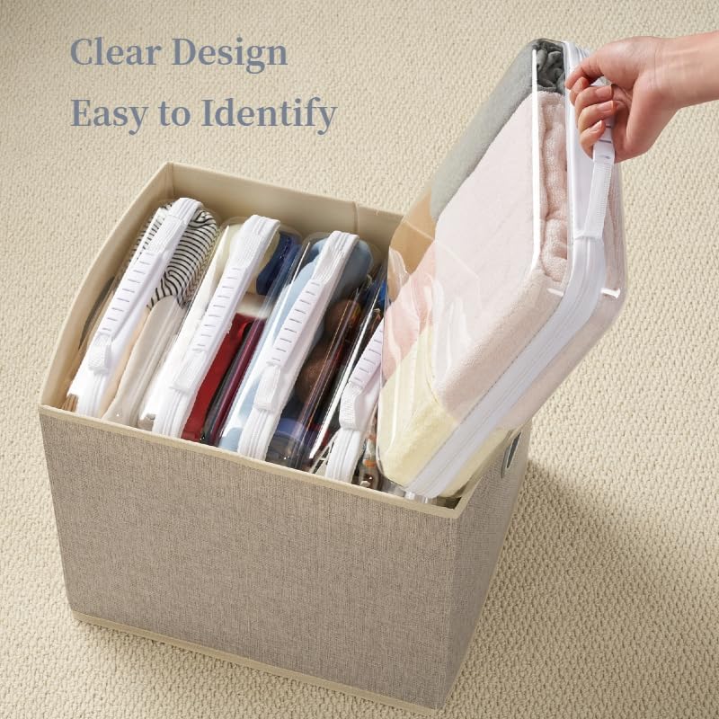 6-Pack Clear Bag Hard Shell Zipper Case - Image 4