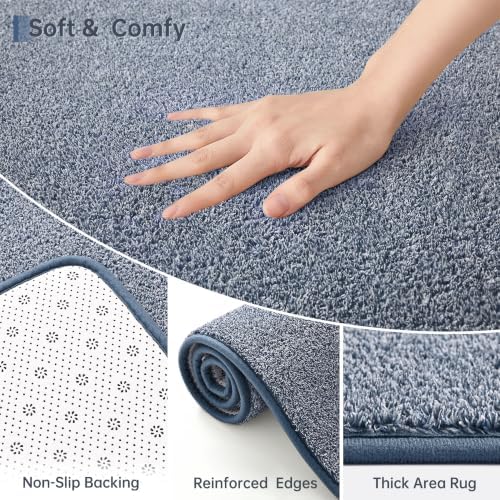 Keeko 4x4 Square Area Rugs for Living Room Bedroom, Soft Washable Carpet - Image 2