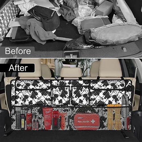 Femuar Car Trunk Organizer, Large Capacity Backseat Trunk Organizer, - Image 6