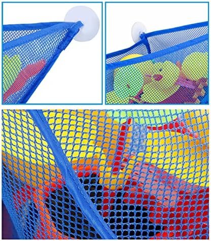 chil Bath Toy Organizer with 3 Strong Suction Cups Mounted Bath/Shower Caddy - Image 4