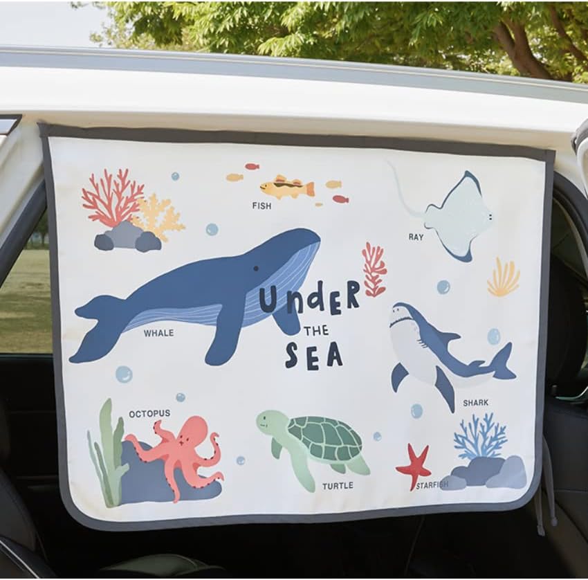 Magnetic Car Sun Shade Curtain for Side Window – Sun Blocker and UV Protector - Image 3
