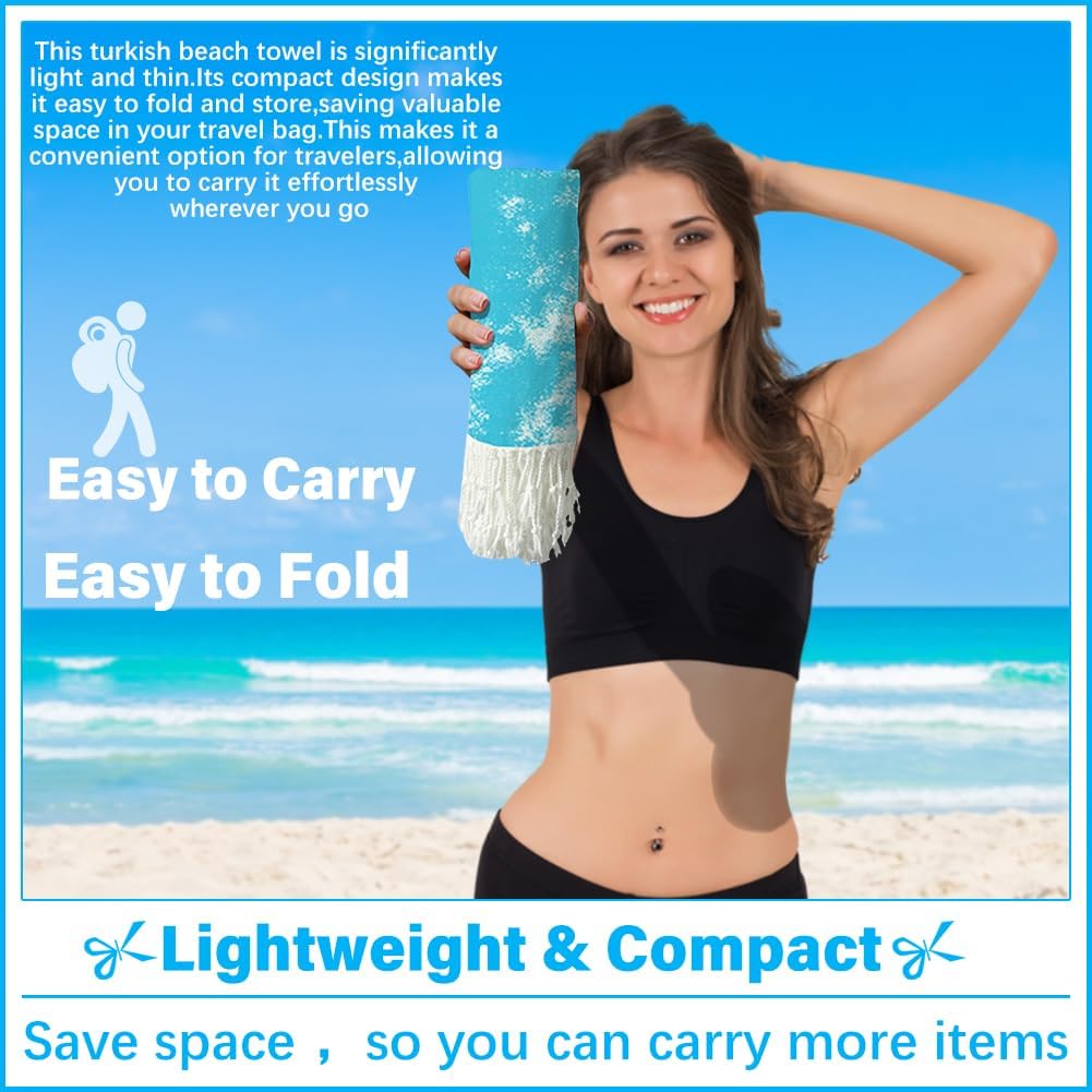 Oversized Turkish Beach Towel Blanket XXL Cotton Sandproof Towels Boho Woven Extra Large Big Sand Free Giant Throw Thick Blankets Huge Quilt XL Picnic Camping Necessities Cloud For Adult Gifts