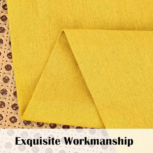 FRAMICS Farmhosue Kitchen Curtains 36 Inch Length, Rustic Cotton Linen Tier - Image 6
