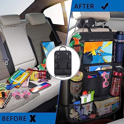 Aokdom 2PCS Car Seat Back Organizer, Extra Large Capacity Car Seat Organizer - Image 5