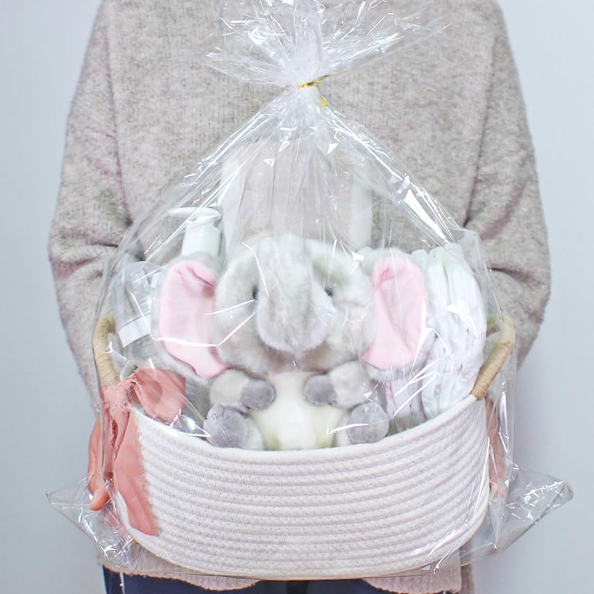 White Cotton Rope Gift Basket - Image 3
