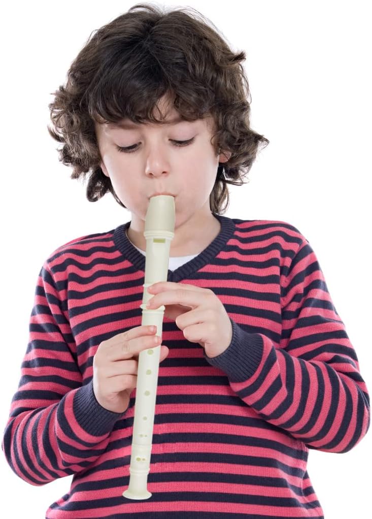 15 PCS 8 Holes Soprano Recorder - Plastic German Style Descant Flute Instrument With Cleaning Rod for Kids, Students, Beginners, Class Rewards
