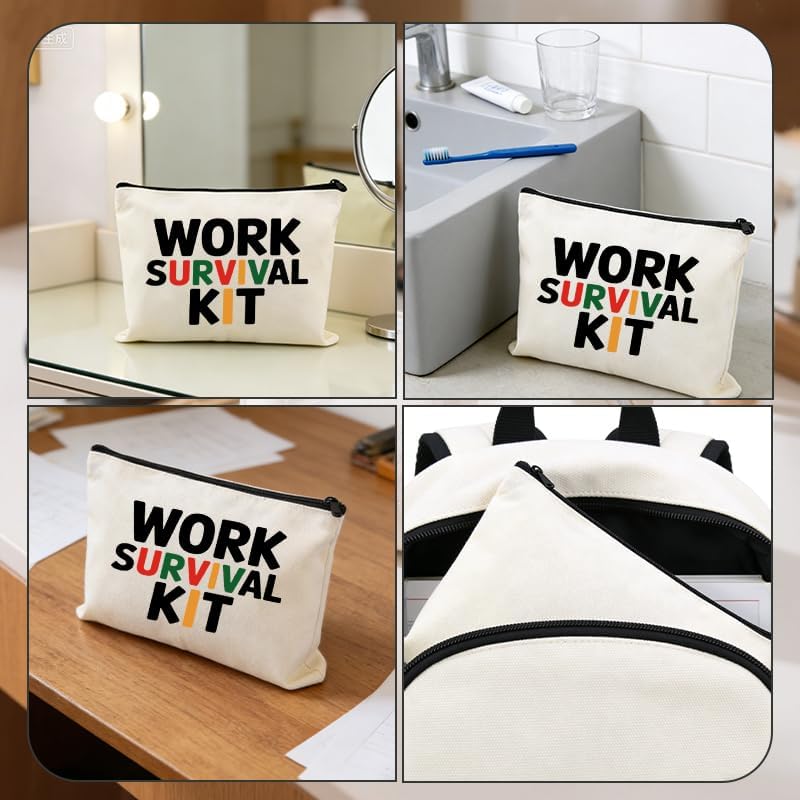 Funny Work Survival Kit Zipper Bag - Image 4