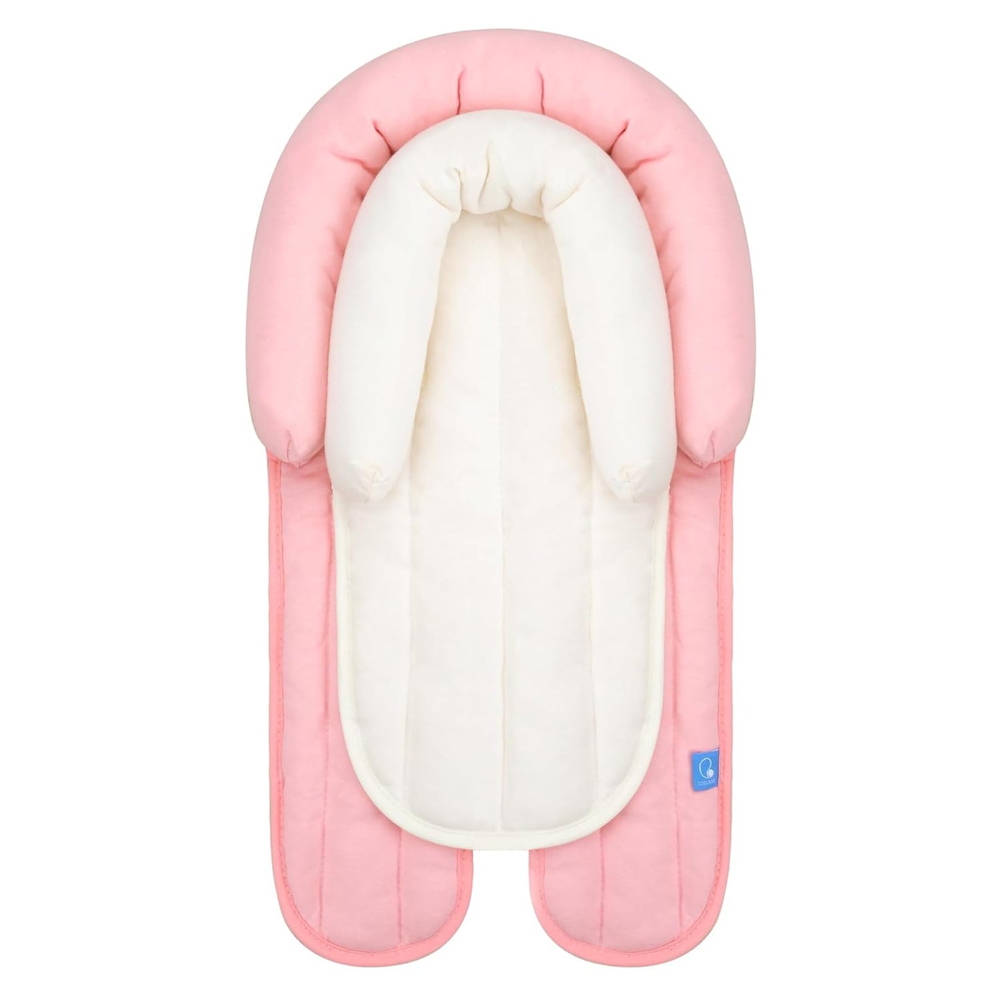 COOLBEBE Upgraded 2-in-1 Babybody Supports for Newborn Infant - Extra Soft Breathable Car Seat Insert Cushion Pad, Perfect for Carseat, Stroller, Swing, Bouncer, Pink