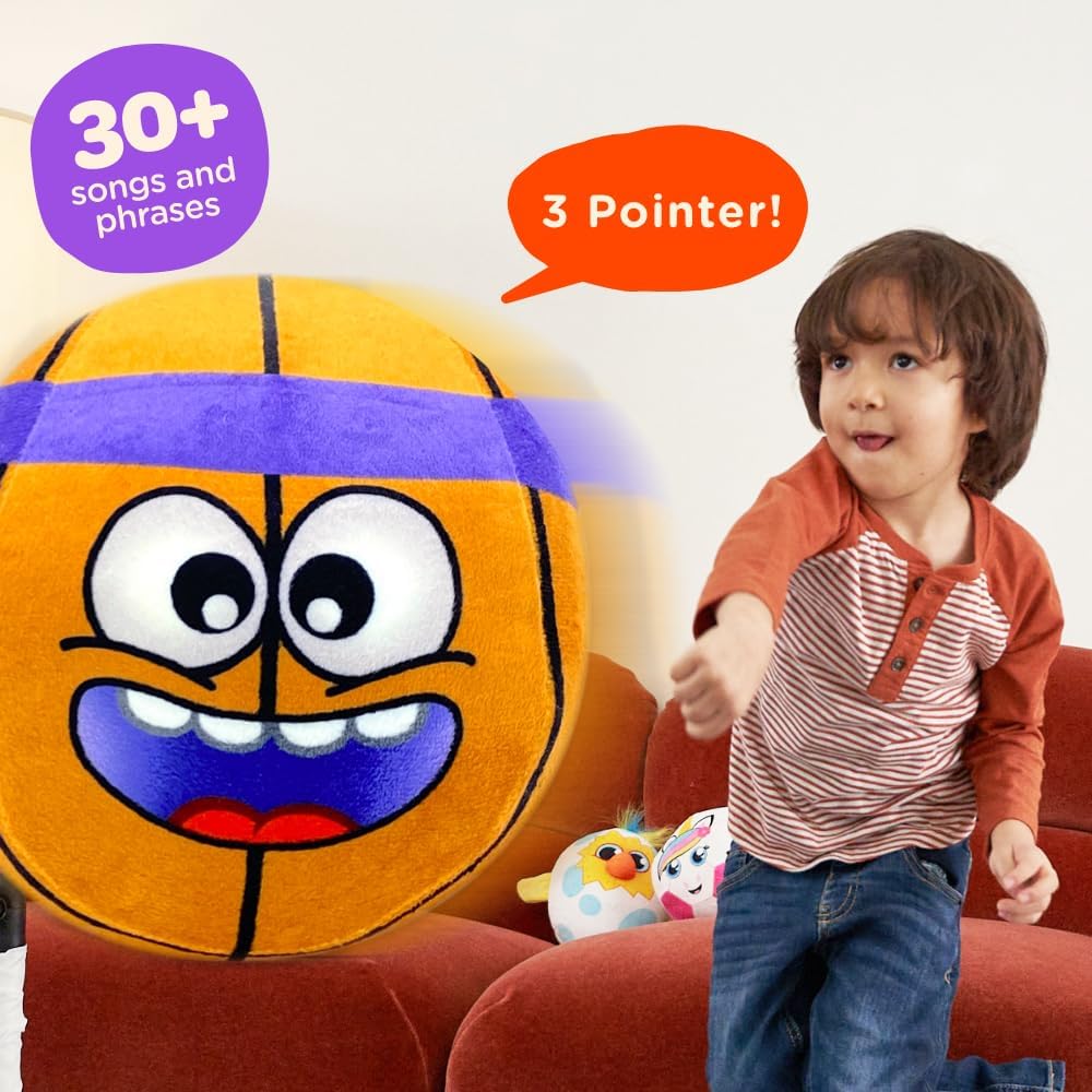 Move2Play, Hilariously Interactive Toy with Music & Sound Effects | Birthday Gift for Boy & Girl | Ball for Toddler & Baby | 6, 12, 18+ Months | 1, 2, 3+ Year Old