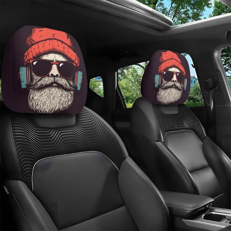 Funny Cartoon car headrest Cover, 2 Pieces Set of Cute Funny Eyes, Suitable by Unknown