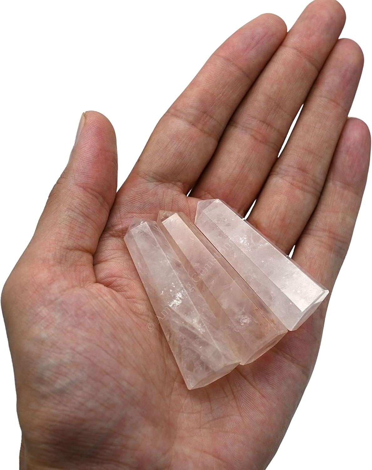 Amazing Gemstone Set of 4 Lapis Lazuli, Tiger Eye, Amethyst, Rose Quartz Crystal Towers - Natural Healing Crystal Point Obelisk for Reiki Healing and Crystal Grid (2 Inch to 3 Inch)