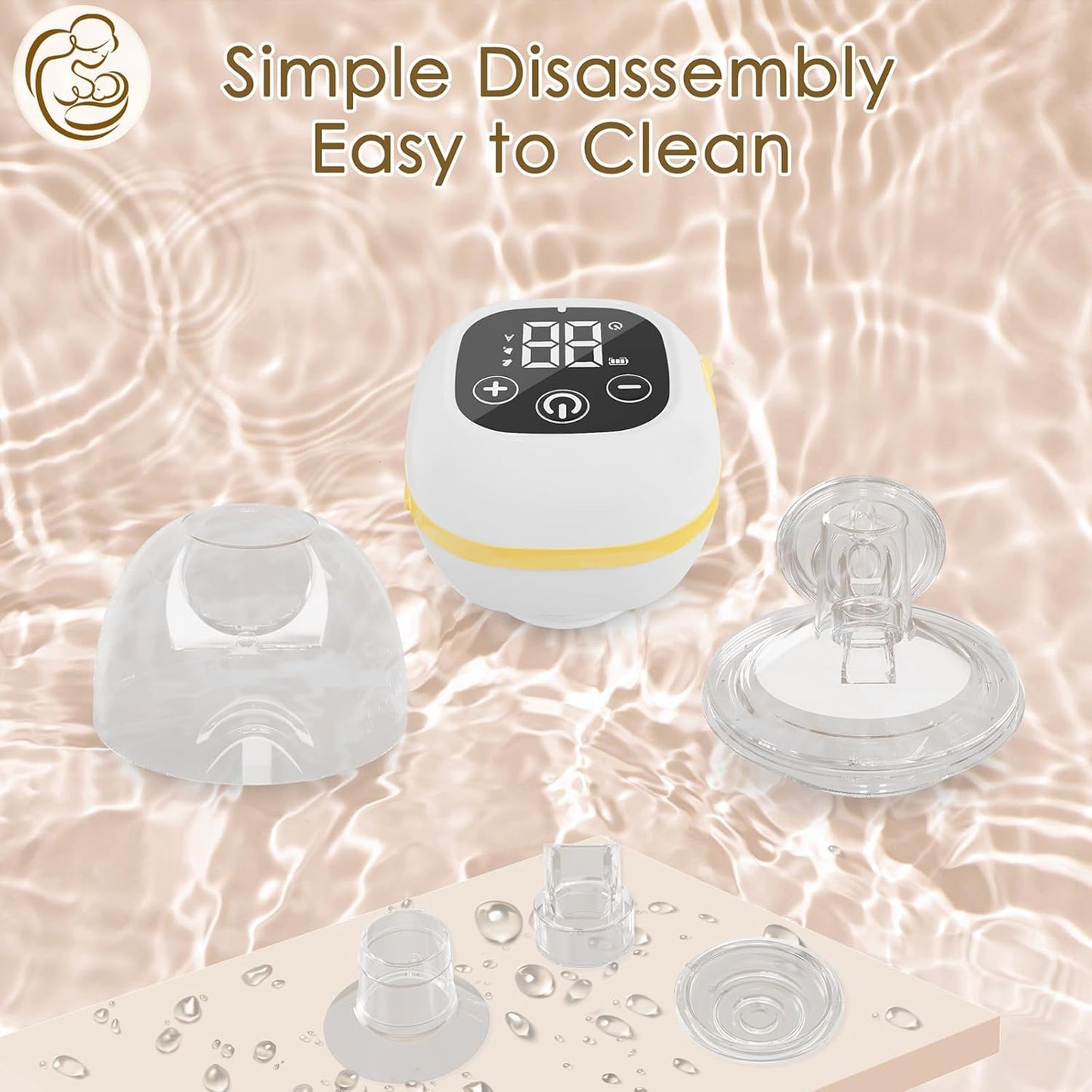 Breast Pump Hands Free, Wearable Breast Pump with 3 Modes & 9 Levels, Portable Wireless Electric Breast Pumps