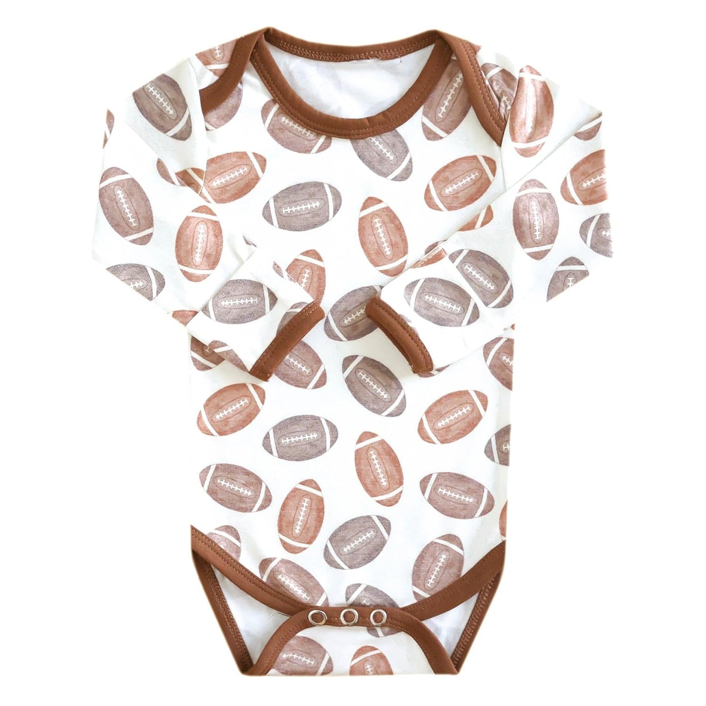 Copper Pearl Long Sleeve Bodysuit Baby: Ultra Soft Baby for Newborns, Boys, and Girls - Stylish, Comfortable, Overlap Shoulders, Premium Knit Fabric - 0-3 Months, Blitz