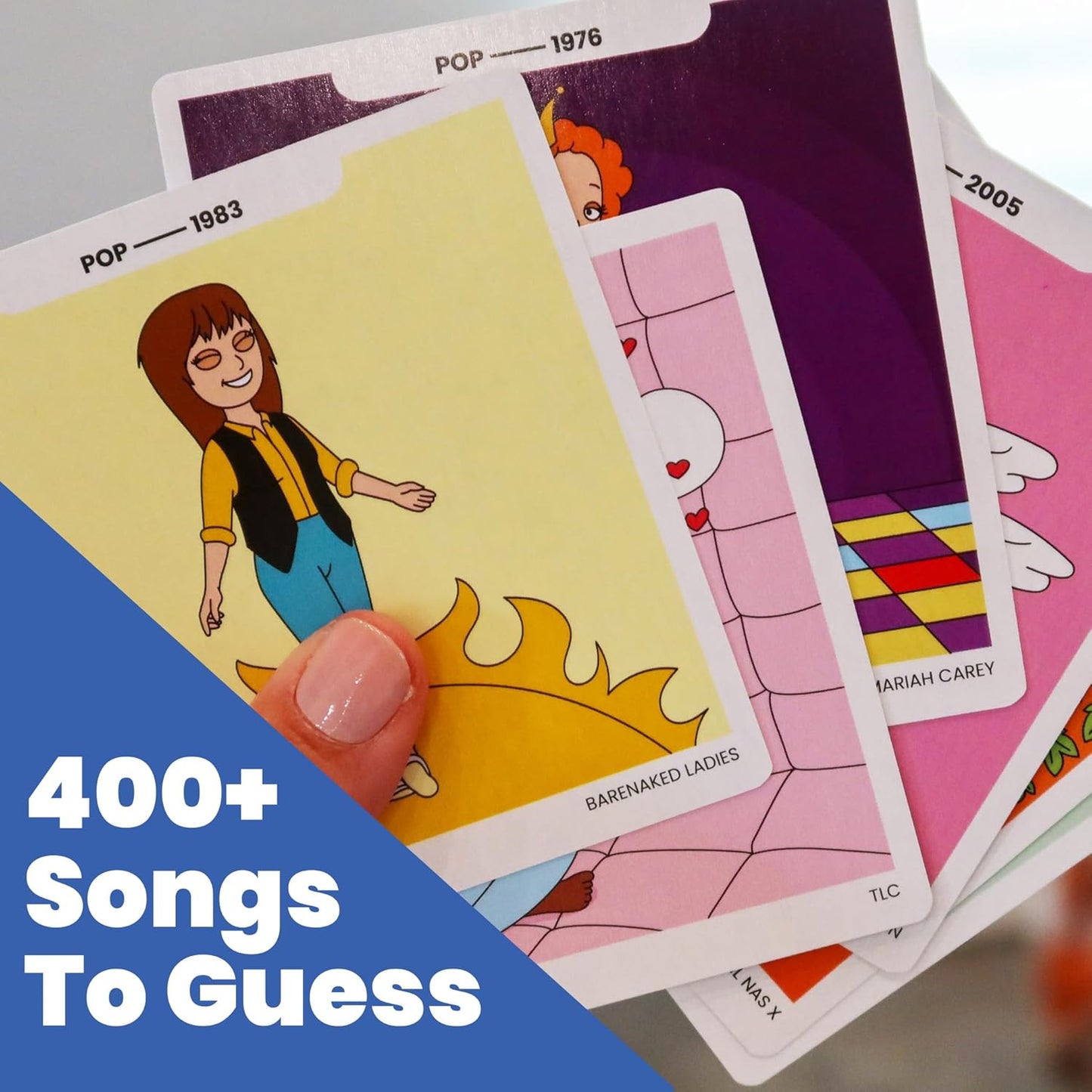 OFF TOPIC Name That Toon Music Game - Fun Party Games for 2+ Players - Adult Word Puzzle & Music Trivia Game