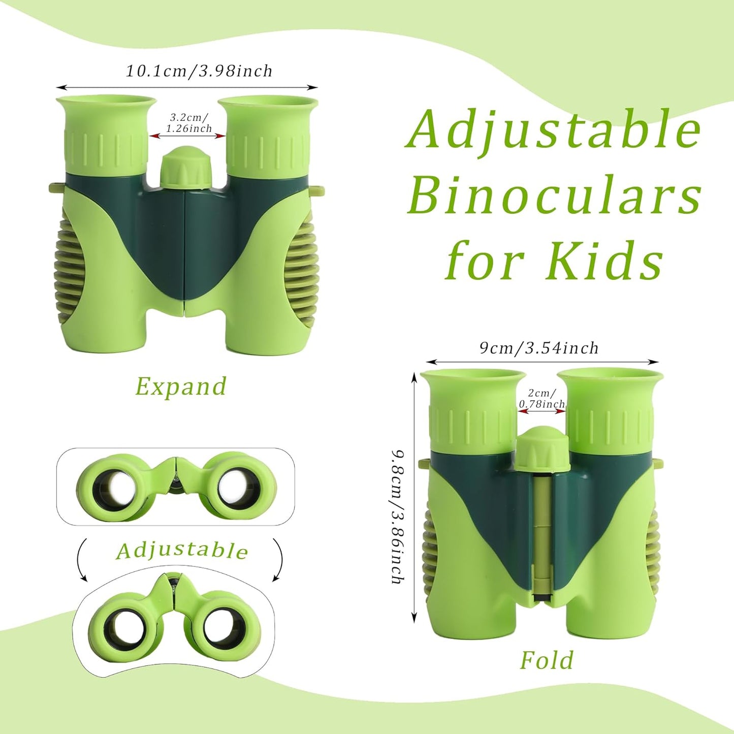 Scotamalone Binoculars for Kids Shockproof Toys Gifts for Age 3-12 Years Old Boys Girls Bird Watching Outside Play Hiking Camping Educational Learning