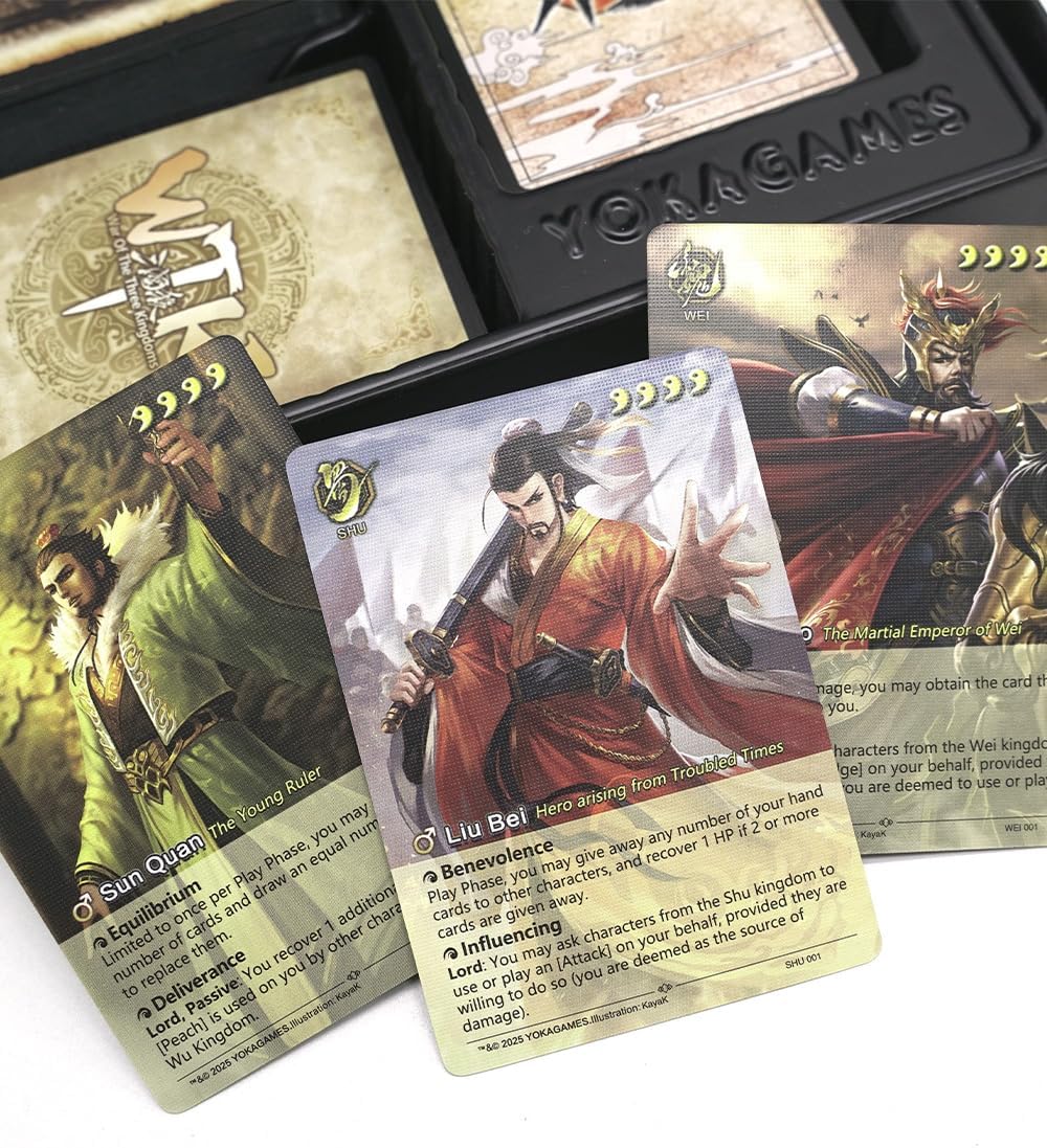 War of The Three Kingdoms sanguosha - Standard Edition Strategy Games Card Board Games for Adults Warlord Game, Chinese History, 2 to10 Players (Standard Edition)