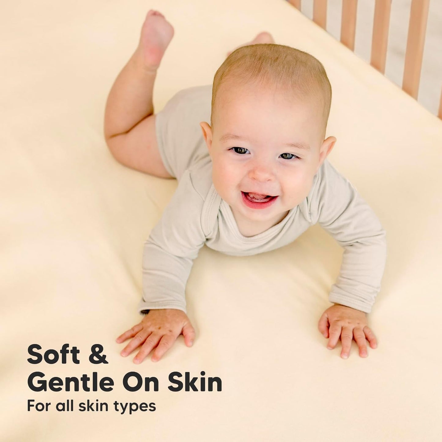 KeaBabies 2-Pack Organic Crib Sheets for Boys, Girls - 52x28 Fitted Crib Mattress Sheet Neutral, Breathable Jersey Cotton Cover for Baby Bed, Toddler Mattress, Soft & Cute Prints (Pecan)
