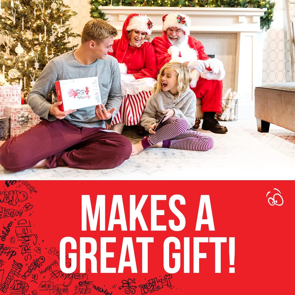 Inspiration Play Spoof Family Party Bluffing Board Game - Funny and Great for Groups Ages 8 and Up - 3-8 Players