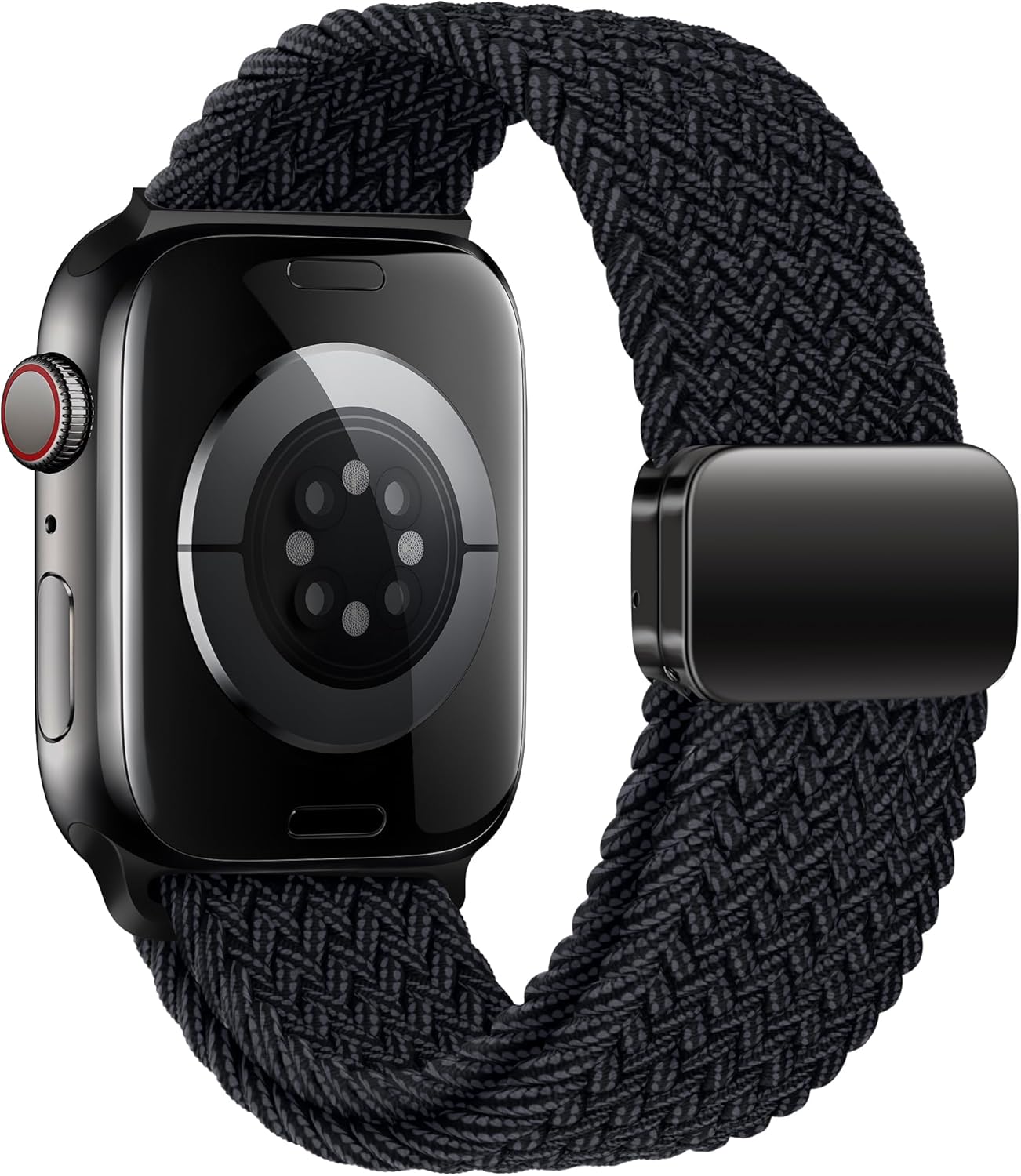 Mazoft Braided Bands With Magnetic Clasp Compatible with Apple Watch Band 38mm 40mm 41mm 42mm 44mm 45mm 46mm 49mm；Soft Nylon Sport Loop Strap for iWatch Series Ultra 2&1 10 9 8 7 6 SE 5 4 3 Women Men