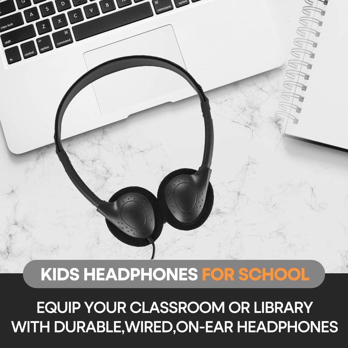 Kids Headphones Bulk 50 Pack for School Classroom Students Children Toddler Boys Girls Teen Adults