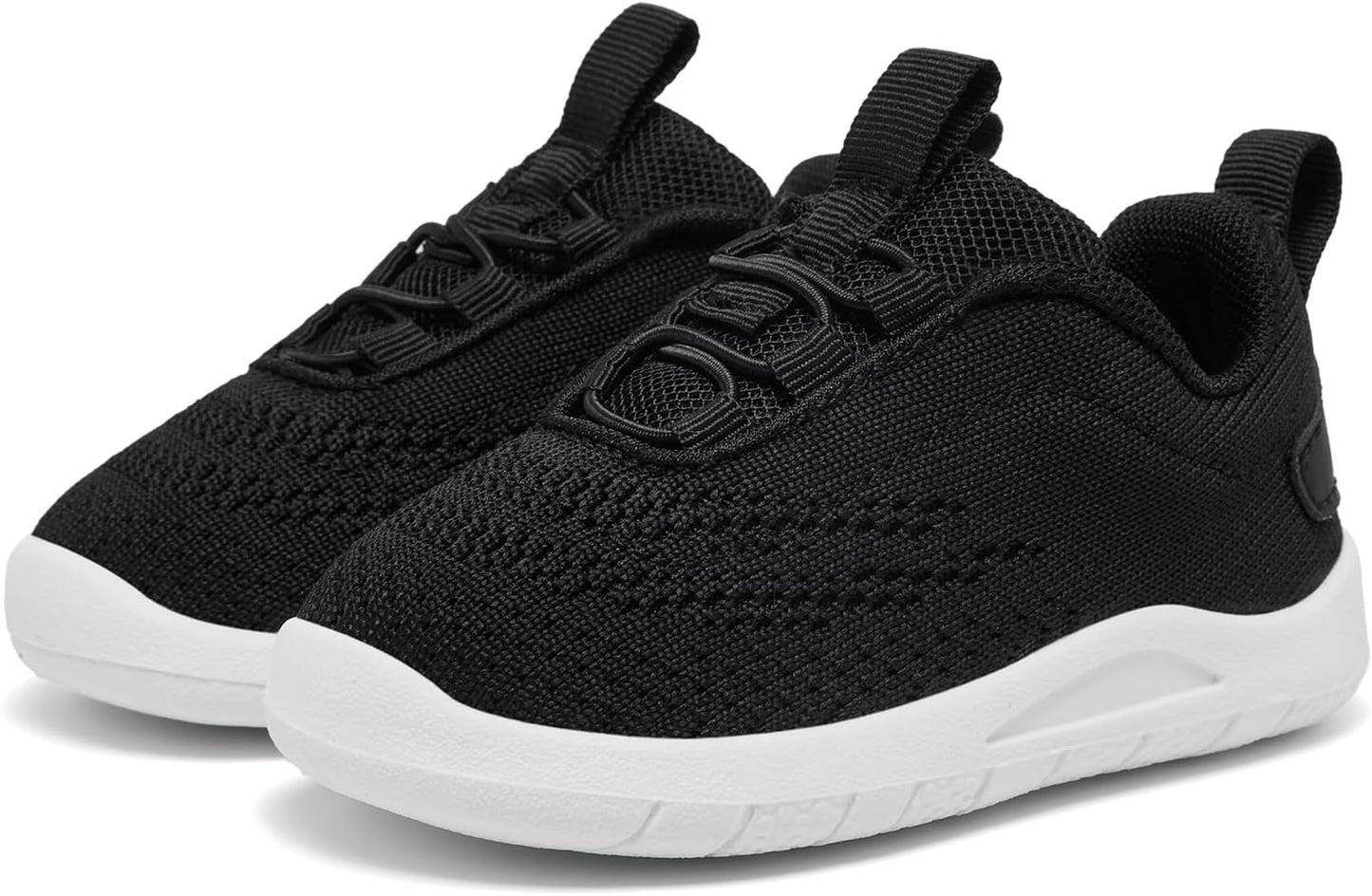 MORENDL Toddler Slip On Sneakers Baby Walking Shoes Non-Slip Breathable Unisex Pink Mesh Lace-Up Athletic Sneakers Infant Running Shoes