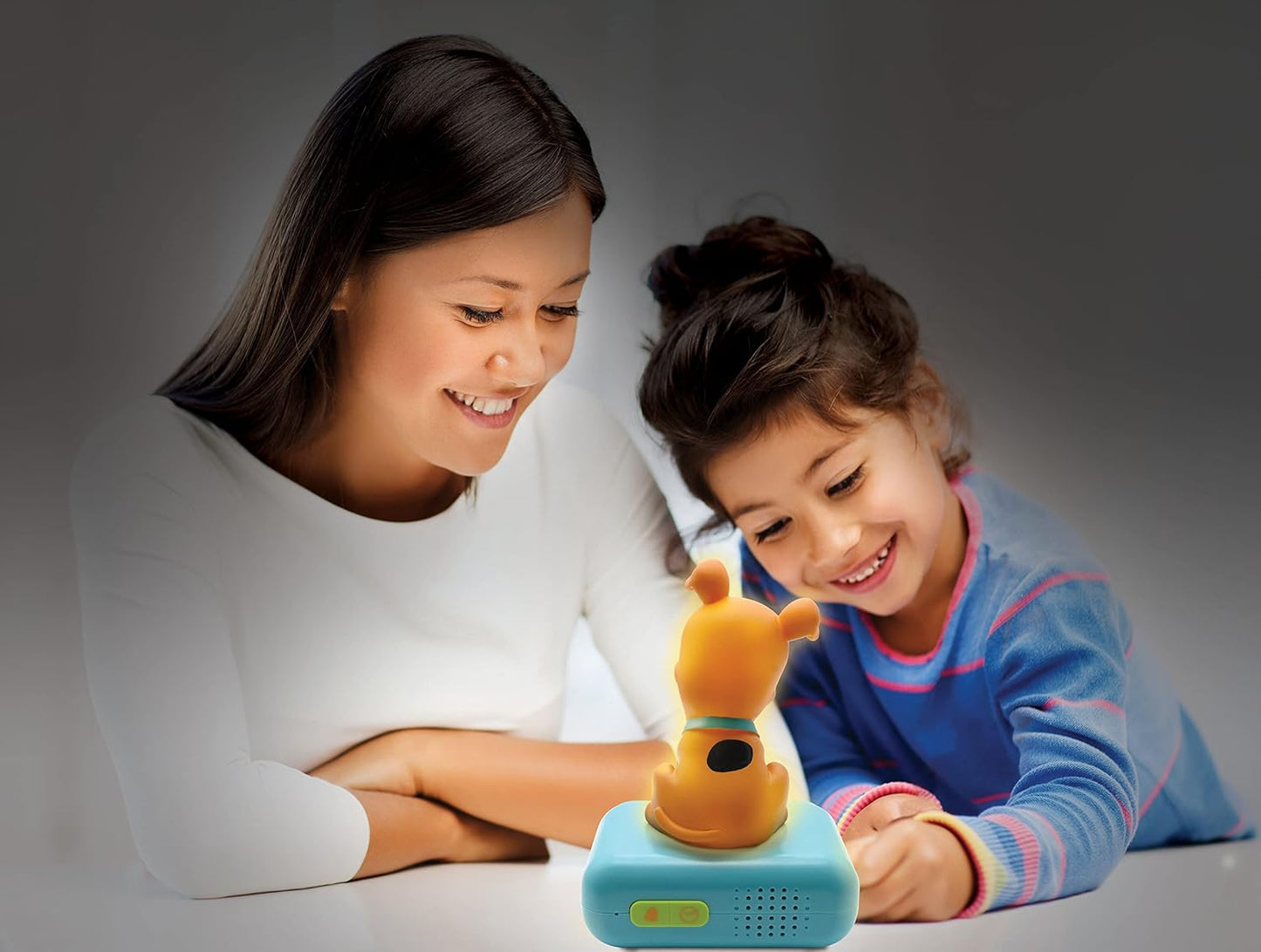 LEXiBOOK - Scooby-Doo Digital Alarm Clock for Kids with Night Light Snooze, Childrens Clock, Luminous Scooby-Doo, Blue Colour - RL800SD