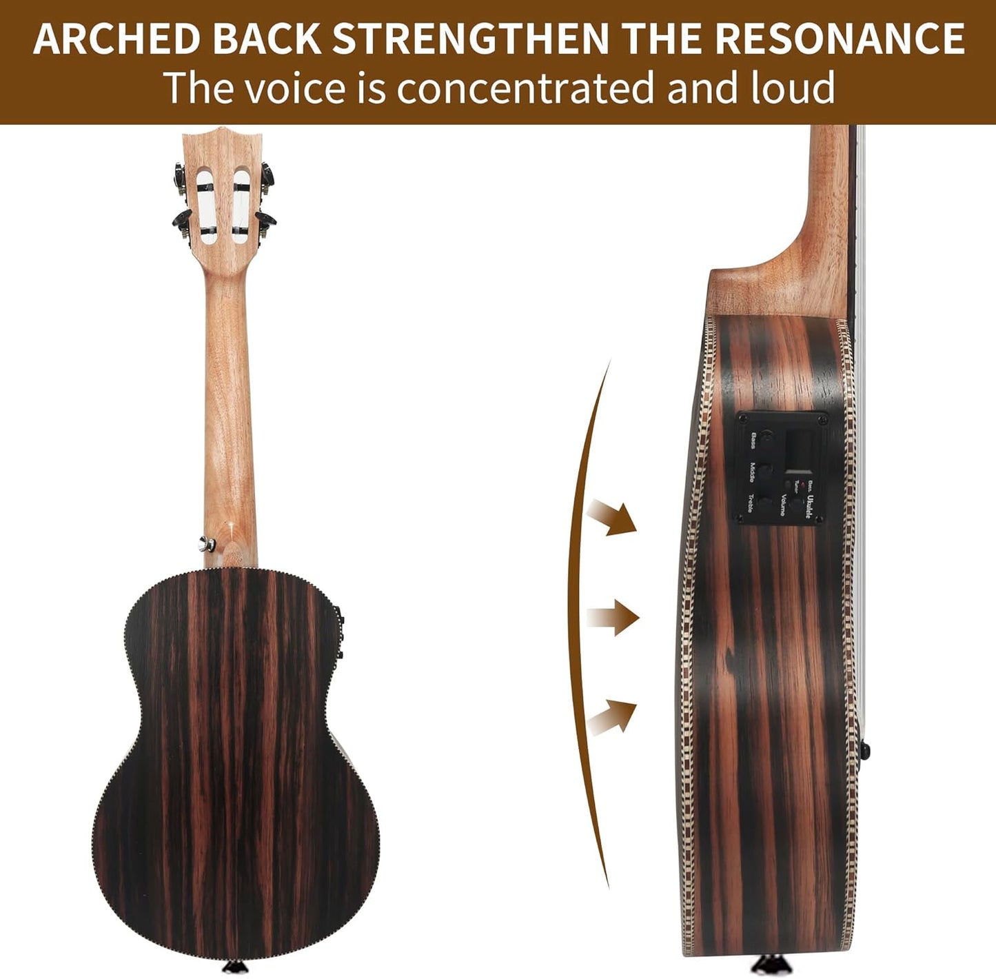 26-Inch Electric Ukulele Beginner Bundle – Left-Handed Friendly with Amp, Gig Bag, and Accessories