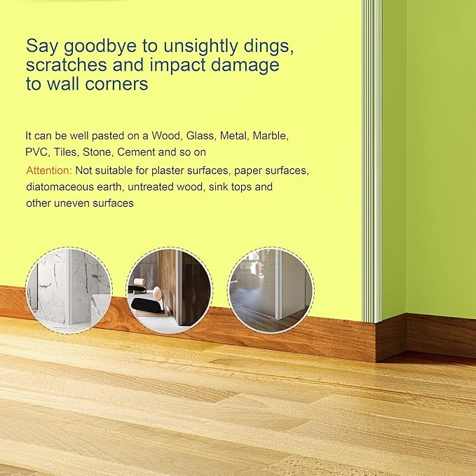 Baby Proofing 16.4ft Long (1.58" Wide) Corner Protector Baby Corner Guards Furniture Corner & Edge Safety Bumpers Clear Baby Proofing Bumper Cushion for Table Furniture Sharp Corners