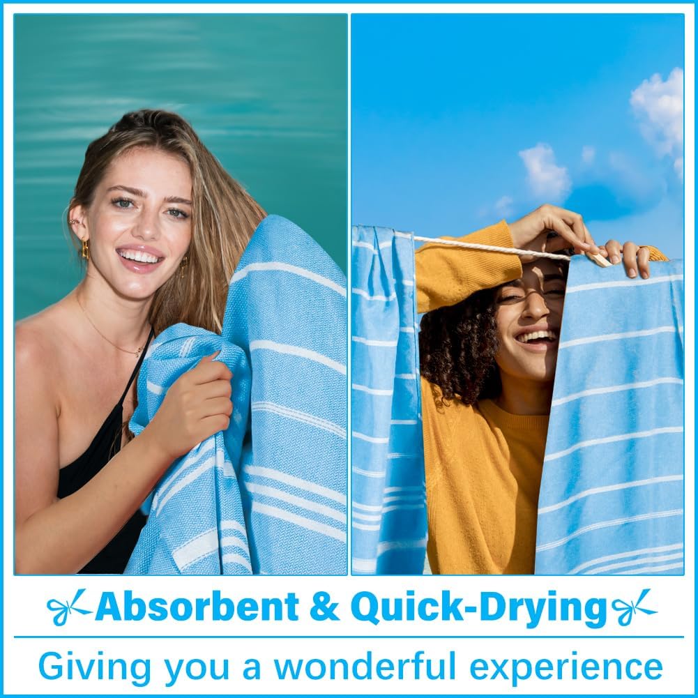 Oversized Turkish Beach Towel Blanket XXL Cotton Sandproof Towels Boho Woven Extra Large Big Sand Free Giant Throw Thick Blankets Huge Quilt XL Picnic Camping Necessities Cloud For Adult Gifts