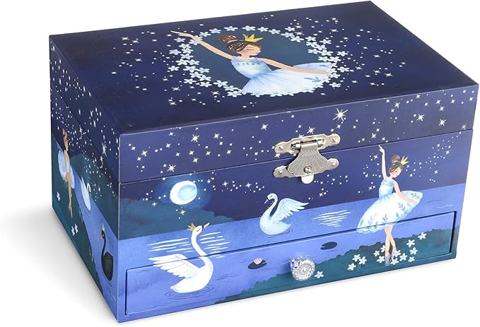 Jewelkeeper Ballerina Music Box & Little Girls Jewellery Set - 3 Ballerina Gifts for Girls