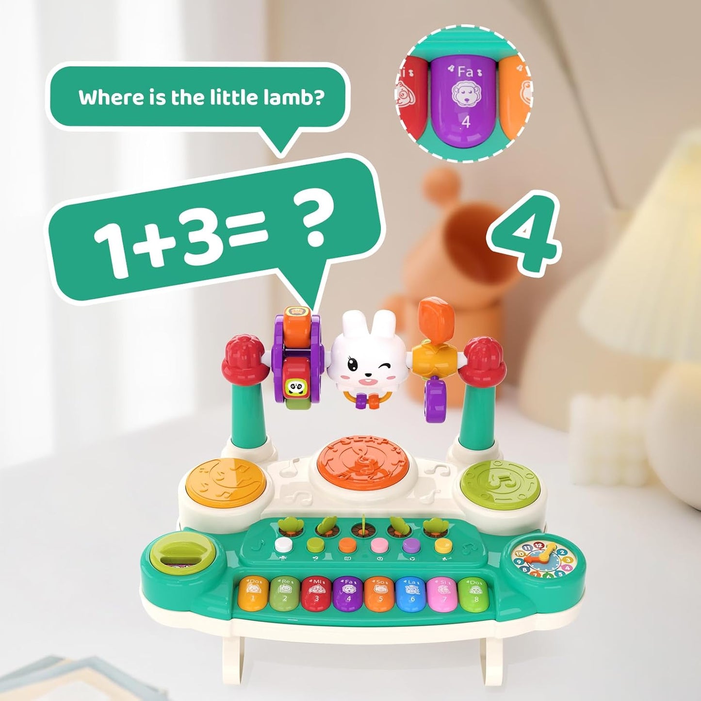 20 in 1 Baby Musical Toys – Interactive Piano Keyboard Drum Set for 6 9 12 18 Month, Toddlers 1-4, Educational Learning Toys for Boys Girls, First Birthday Gift 1 2 3 4 Year Old, Infant Toys