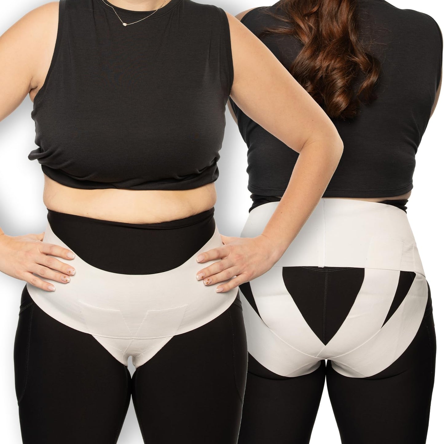 Pelvic Orthotic Support Belt - Uterus Support Girdle for Women’s Prolapsed or Dropped Bladder | Vulvar Varicosities | Postpartum Recovery | Symphysis Pubis | Dysfunction Pain - High Waist