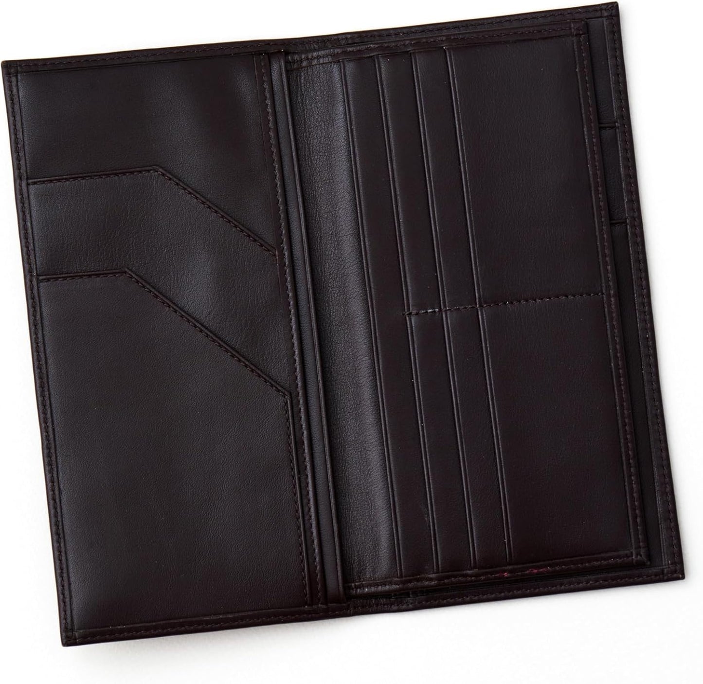 Passport Holder Travel Wallet for Men & Women, RFID Handcrafted Full Grain Leather Cover, 12 Card Slots & 4 Compartments, Gift Box & Pouch, Brown