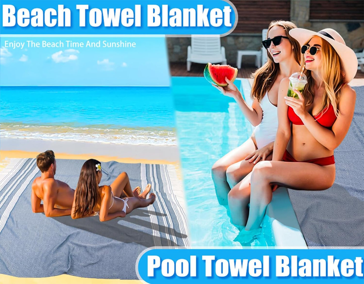 Oversized Turkish Beach Towel Blanket Cotton Giant XL Sandproof Towels Huge Linen XXL Extra Large Big Throw Quilt Blankets for Adults Cloud Travel Camping Glamping Accessories Essentials