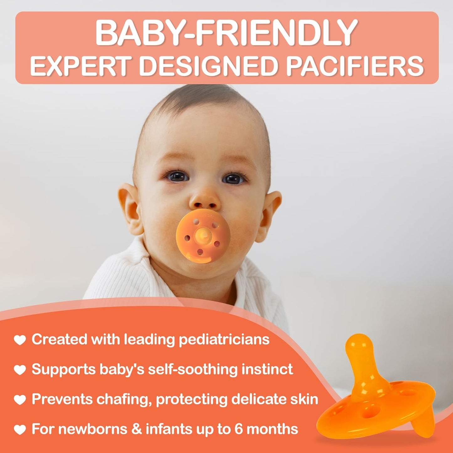 Baby Shusher Gift Set - Includes Portable White Noise Sound Machine, 2 Shushie Pacifiers, and 2 Cotton Swaddles, Travel Friendly Baby Soother for Developing Sleep Routines