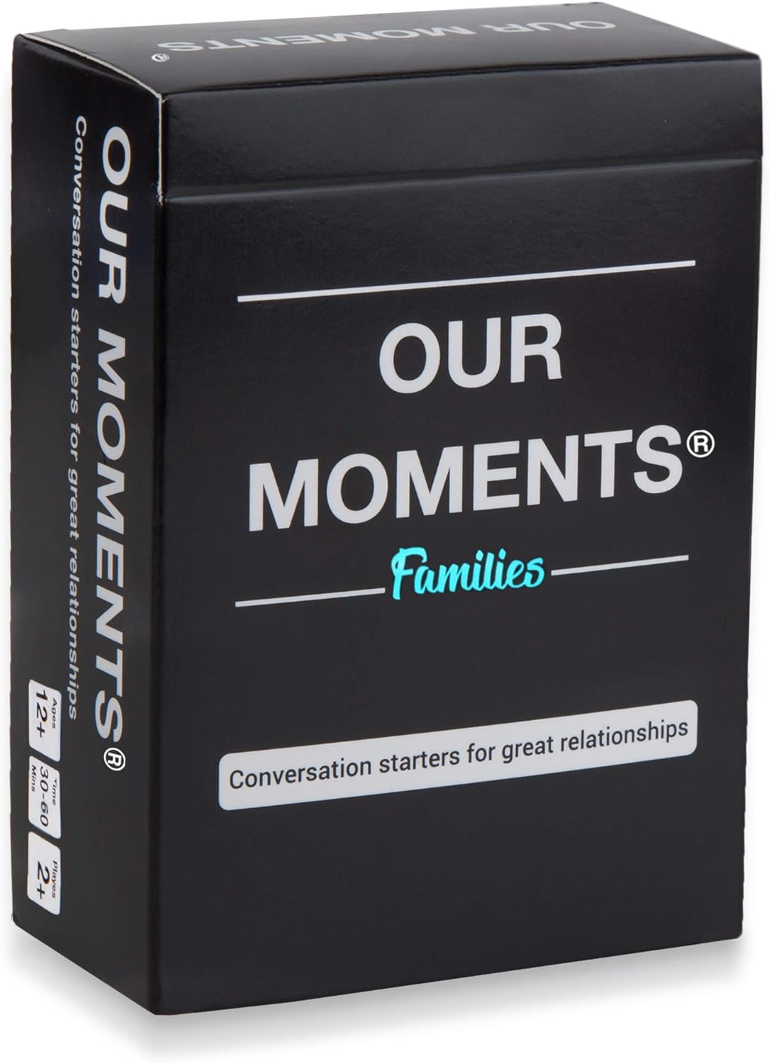 OUR MOMENTS Families: 100 Conversation Starter Cards for Families and Kids - Relationship Building - Car Travel, Road Trip & Card Game for Healthy Loving Family - Questions for Family Activities