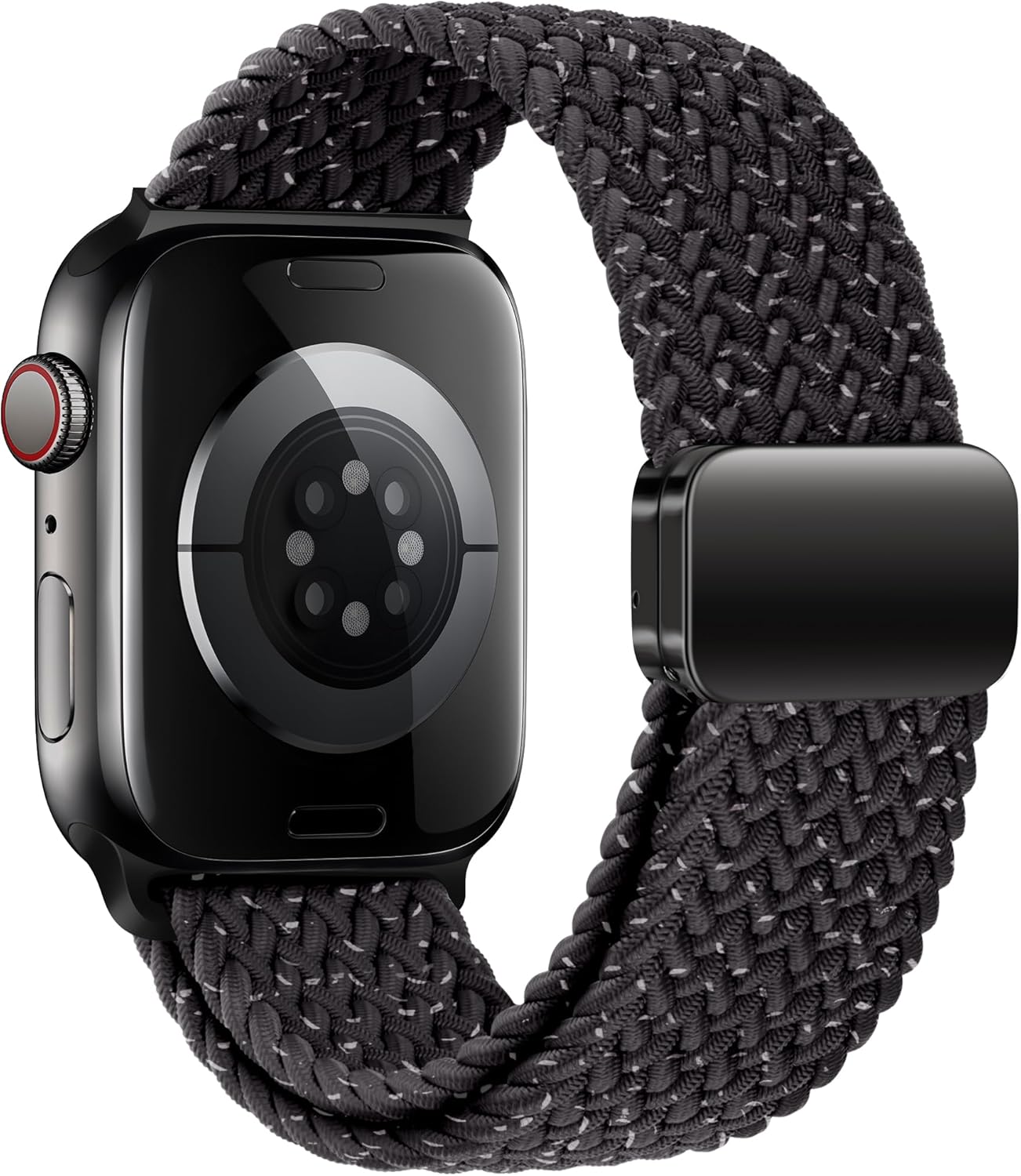 Mazoft Braided Bands With Magnetic Clasp Compatible with Apple Watch Band 38mm 40mm 41mm 42mm 44mm 45mm 46mm 49mm；Soft Nylon Sport Loop Strap for iWatch Series Ultra 2&1 10 9 8 7 6 SE 5 4 3 Women Men