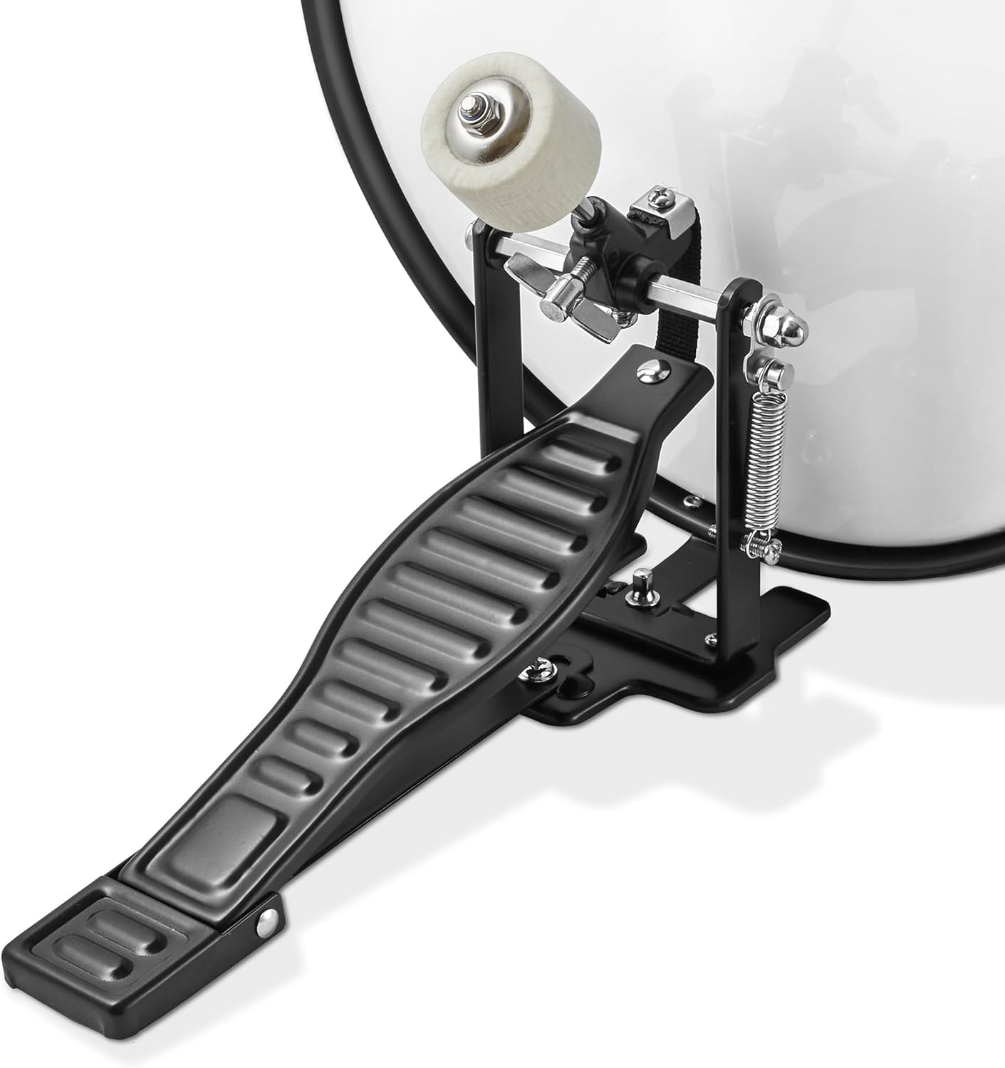 Gammon 3-Piece Junior Drum Set with Throne - Red, Complete Beginner Kit with Bass Drum, Toms, Cymbal, Pedal, and Drumsticks