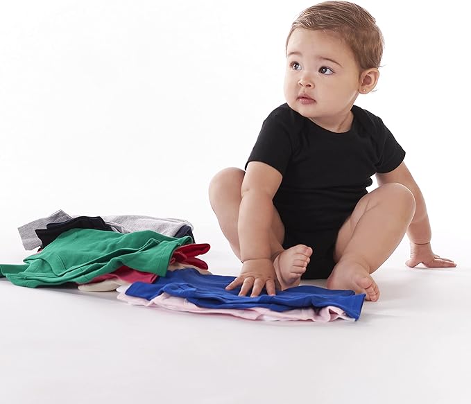 Gerber baby-boys 5 Pack Onesies Multi-packs Bundle Interlock 180 Gsm
