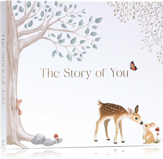 Baby Memory Book for Boy or Girl - First 5 Year Keepsake Album from Pregnancy to Age Five - Baby Book to Record Baby's Milestones and Photos - 1st Gender Neutral Photo Books for Newborn Babies